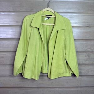 Talbots Light Green Blazer Suit Jacket Size L Petite
